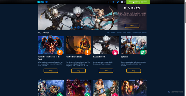 Security scan screenshot of https://gamexp.ru