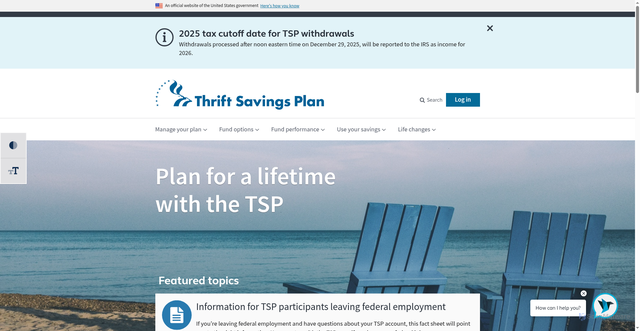 Security scan screenshot of https://www.tsp.gov:443/