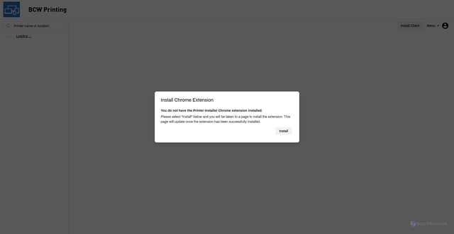 Security scan screenshot of https://bechtleit.printercloud5.com