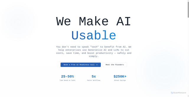 Security scan screenshot of https://plainthinkai.com/