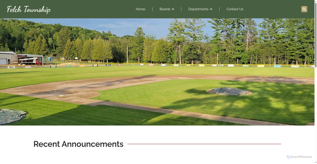 Security scan screenshot of https://felchtownship.gov/