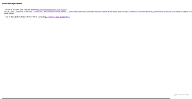 Security scan screenshot of https://www.google.com/url?q=http://www.americanexpress.com/Tracking?mid%3DIRS3D3C12ED3D2043C98B0919C0E%26msrc%3DMYCA%26url%3Dhttps%253A%252F%252Fwww212.americanexpress.com%252Fdsmlive%252Fdsm%252Fdom%252Fus%252Fen%252Ffraudprotectioncenter%252Ffraudprotectioncenter_identifytheft.do%253Fvgnextoid%253Db9c75c5d66a4c110VgnVCM100000defaad94RCRD