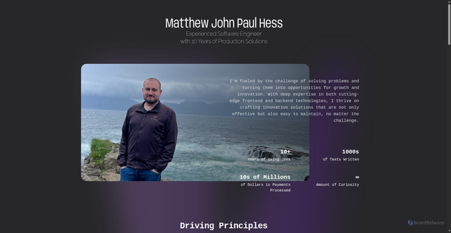 Security scan screenshot of https://mjph.pages.dev/