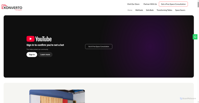 Security scan screenshot of https://konverto.in