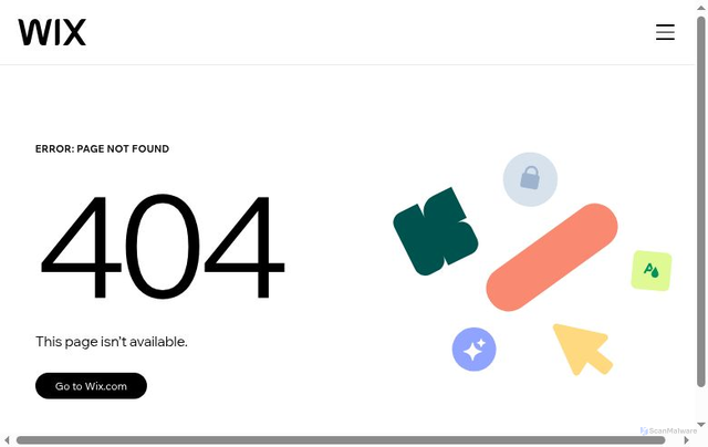 Security scan screenshot of https://oopsb0.wixsite.com/