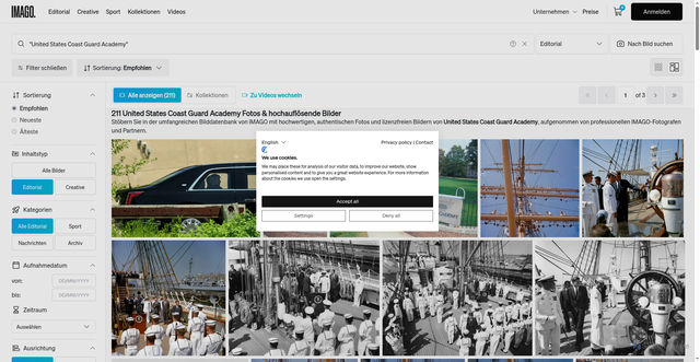 Security scan screenshot of https://www.imago-images.de/photos/united-states-coast-guard-academy