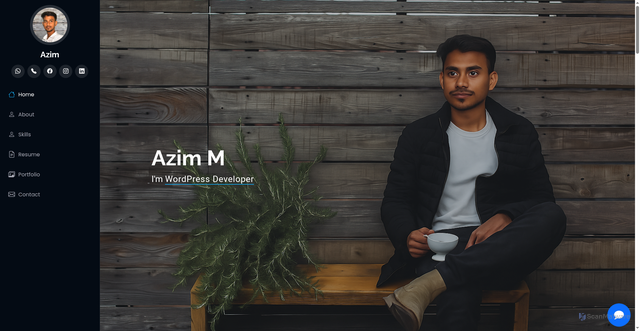 Security scan screenshot of https://azim-port-folio.pages.dev/index.html