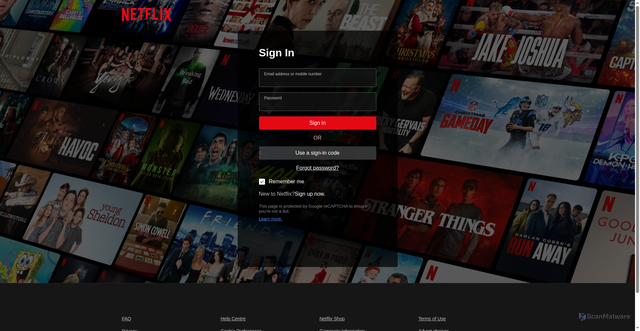 Security scan screenshot of https://www.hiewa.com.my/ntflx/