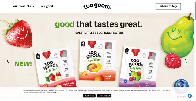 Security scan screenshot of https://heytoogoodandco.com