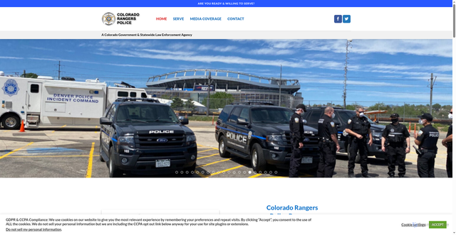 Security scan screenshot of https://coloradorangers.gov/