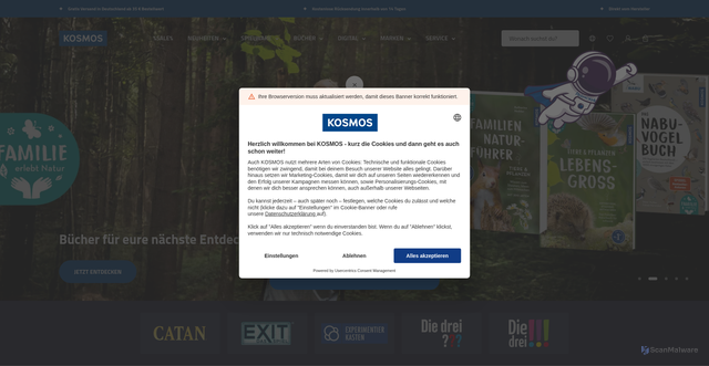 Security scan screenshot of app.usercentrics.eu