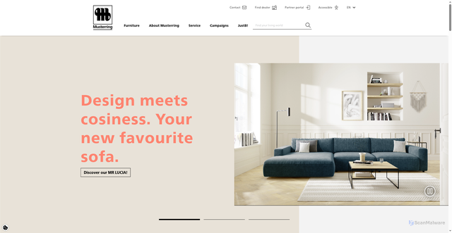 Security scan screenshot of https://www.musterring.com