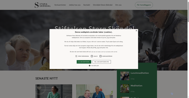 Security scan screenshot of https://www.storaskondal.se/