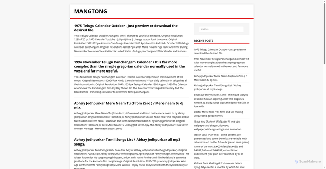 Security scan screenshot of https://tonmang.pages.dev/