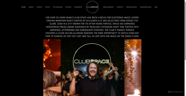 Security scan screenshot of https://www.clubspace.com/