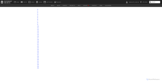 Security scan screenshot of https://ia801700.us.archive.org