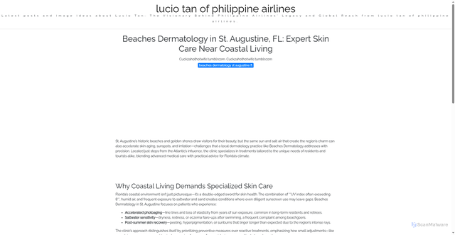 Security scan screenshot of https://urbandailyverse-dpi45pewyddw.edgeone.app/beaches-dermatology-st-augustine-fl.html