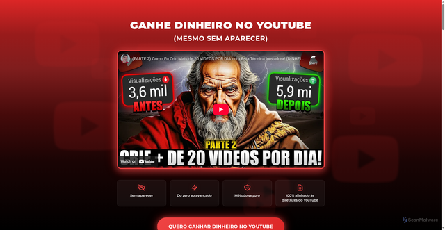 Security scan screenshot of https://criadorvisionario.pages.dev/