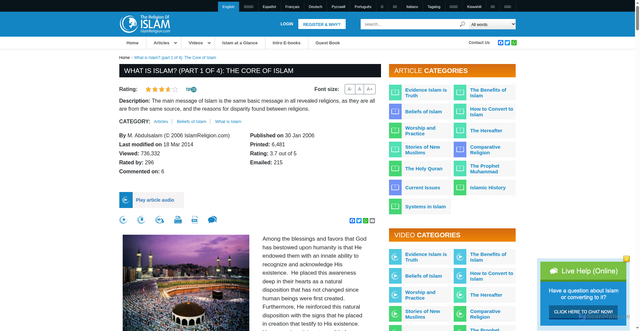 Security scan screenshot of https://tel.islamreligion.com/en/articles/6/viewall/what-is-islam-part-1