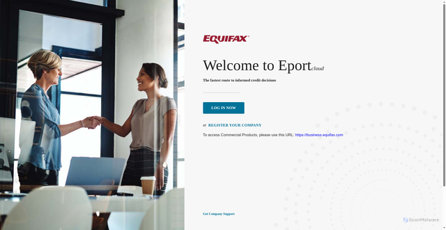 Security scan screenshot of https://cloud.eport.equifax.com