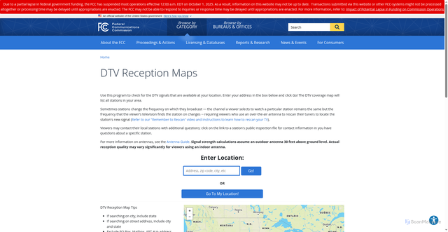 Security scan screenshot of https://www.fcc.gov/media/engineering/dtvmaps