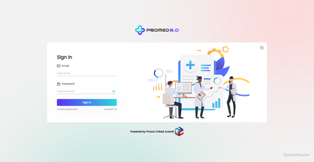 Security scan screenshot of https://proactunited.com