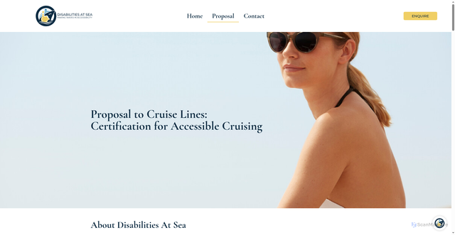 Security scan screenshot of https://disabilitiesatsea.co.uk/proposal/