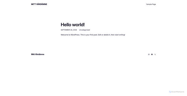 Security scan screenshot of https://mittvardamne.se