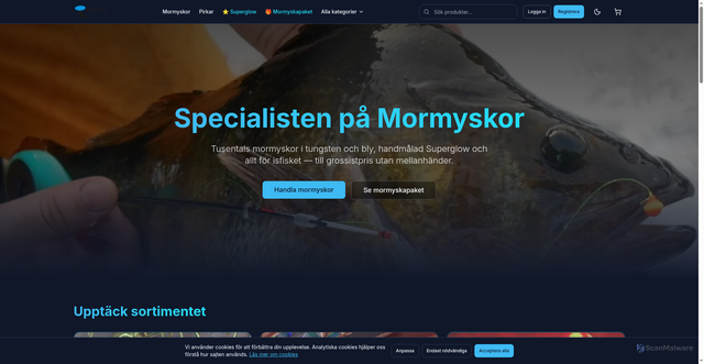 Security scan screenshot of https://mormyskor.se