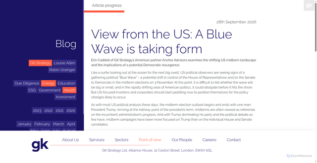 Security scan screenshot of https://gkstrategy.com/point-of-view/view-from-the-us-a-blue-wave-is-taking-form/
