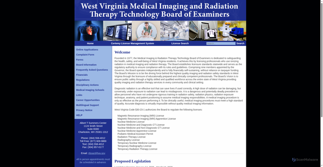 Security scan screenshot of https://wvrtboard.gov/