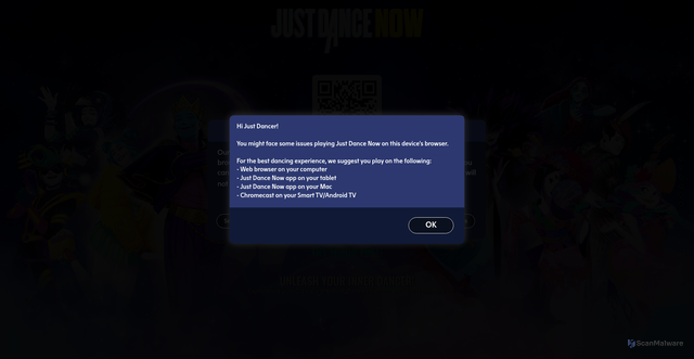 Security scan screenshot of https://release-web-860.justdancenow.com/