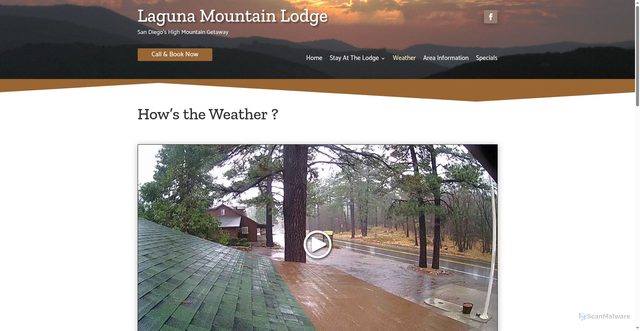 Security scan screenshot of https://lagunamountain.com/weather/