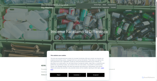 Security scan screenshot of https://www.atoambiente-cl2.it/