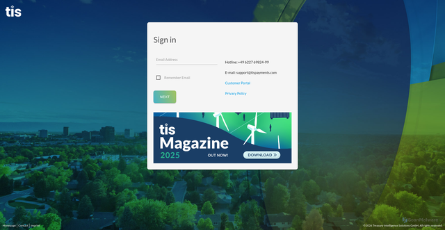 Security scan screenshot of https://eu.tispayments.com