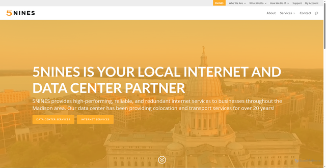 Security scan screenshot of https://5nines.com