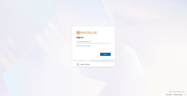Security scan screenshot of https://emtelle.sharepoint.com