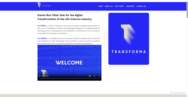 Security scan screenshot of http://transforma.technology/