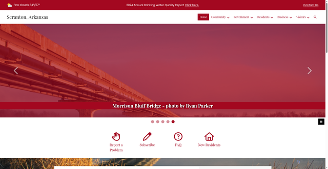 Security scan screenshot of https://scrantonar.gov/