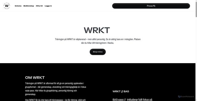 Security scan screenshot of https://wrkt.se