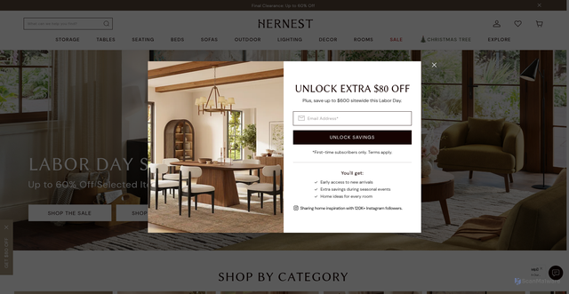 Security scan screenshot of https://www.hernest.com
