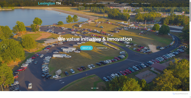 Security scan screenshot of https://lexingtontn.gov/