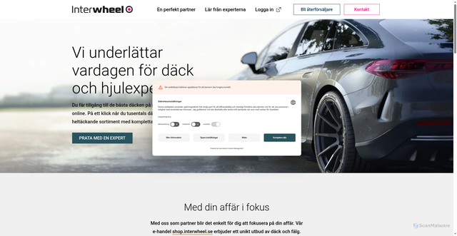 Security scan screenshot of https://dawadack.se