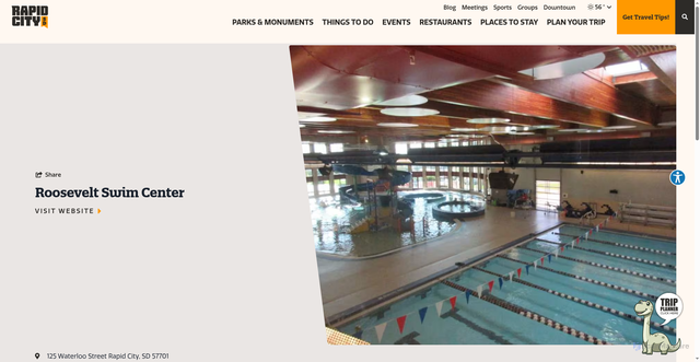 Security scan screenshot of https://www.visitrapidcity.com/listing/roosevelt-swim-center/1245/