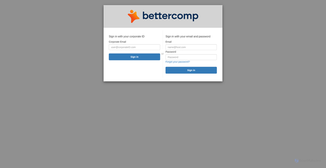 Security scan screenshot of https://app.bettercomp.com