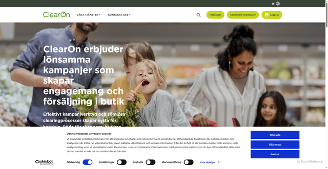 Security scan screenshot of https://ClearOn.se
