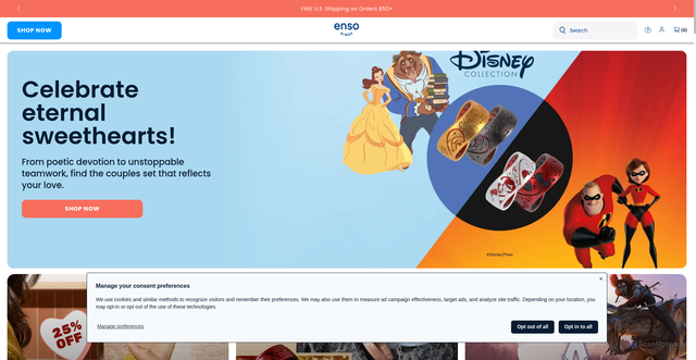 Security scan screenshot of https://ensorings.com