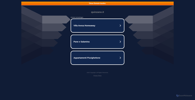Security scan screenshot of https://www.quinzano.it/