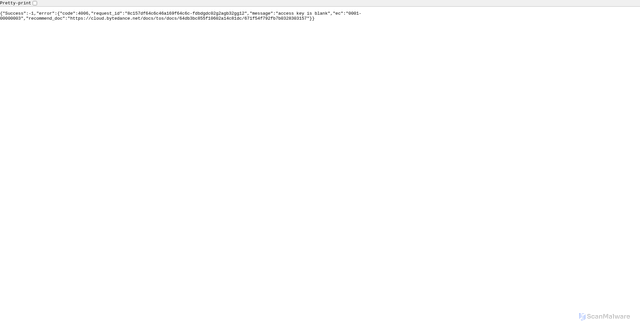 Security scan screenshot of https://lf-scm-cn.feishucdn.com
