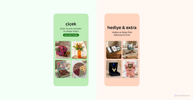 Security scan screenshot of https://www.ciceksepeti.com
